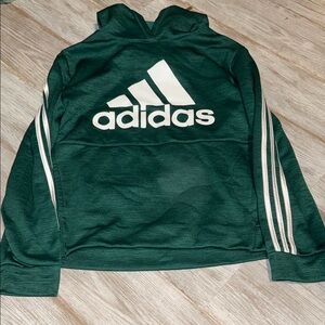 Adidas Green Boxy Hoodie with Long Sleeves